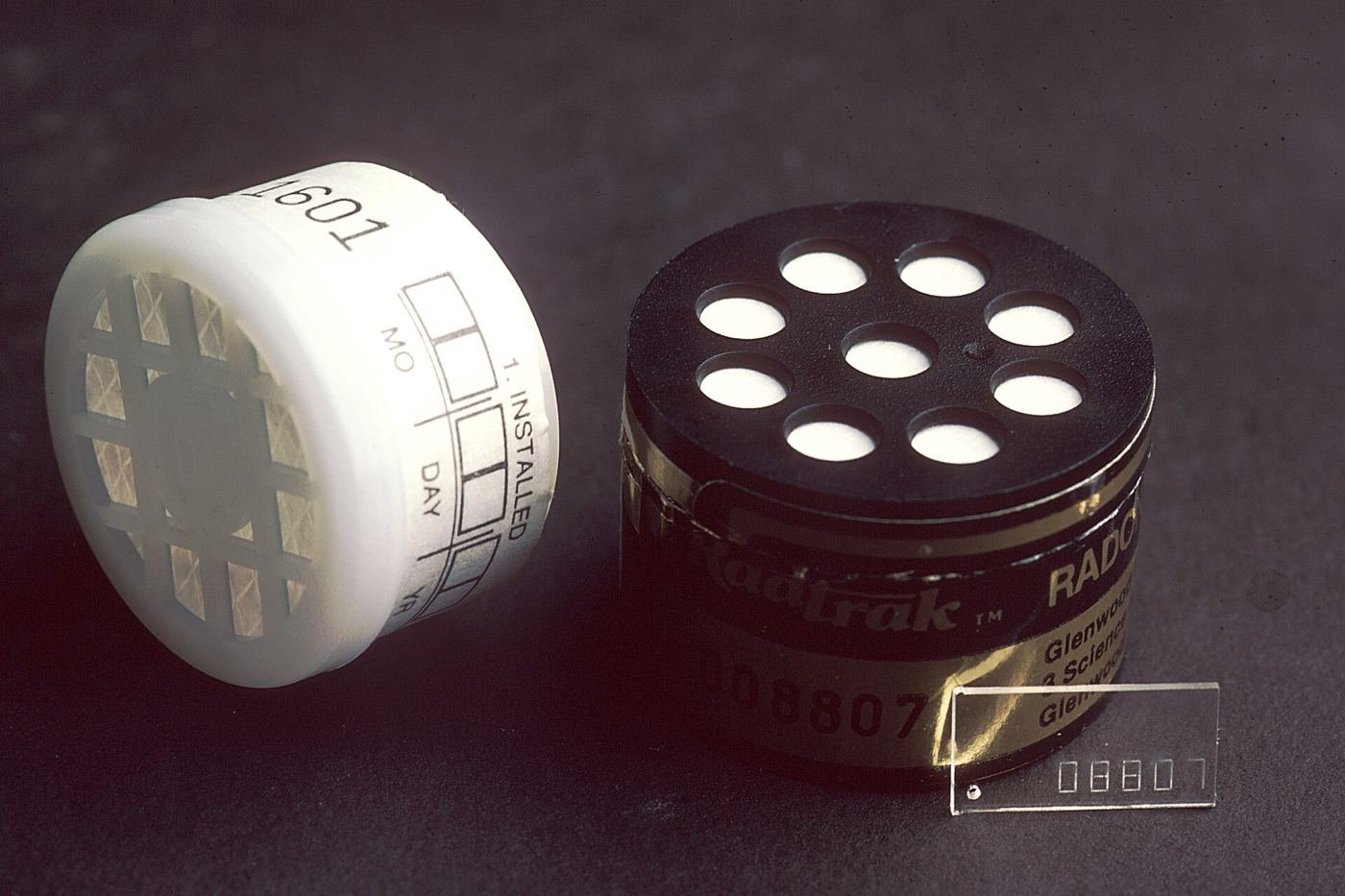 Radon test canisters